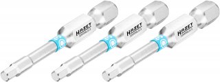 HAZET Bit 2204NSLG-3/3 ∙ 1/4 Zoll (6,3 mm) Sechskant massiv ∙ Innen Sechskant Profil ∙ 3-teilig ∙ SW 3 mm Bild 3