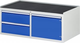 Schubladenschrank LL2.0.12 | B1145xT650xH465mm | MT-Top-25mm | 2xSchublade-VA,1xTür Bild 1