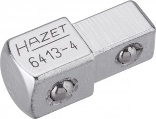 HAZET Durchsteckvierkant 6413-4 ∙ 3/8 Zoll (10 mm) Vierkant massiv ∙ 1/2 Zoll (12,5 mm) Vierkant massiv ∙ Länge: 30,2 mm Bild 1