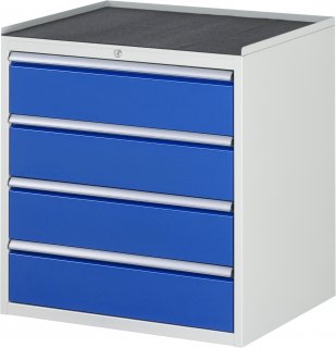 Schubladenschrank XL5.1 | B770xT650xH825mm | MT-Top-25mm | 4xSchublade-VA Bild 1