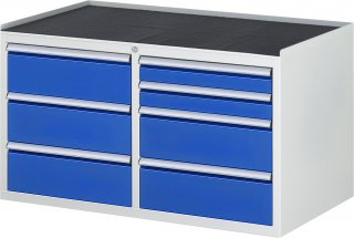 Schubladenschrank LL3.0.1 | B1145xT650xH645mm | MT-Top-25mm | 7xSchublade-VA Bild 1