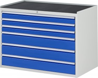 Schubladenschrank XXL5.9 | B1145xT650xH825mm | MT-Top-25mm | 6xSchublade-VA Bild 1