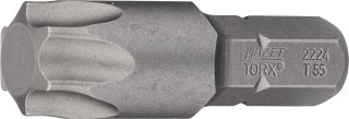 HAZET Bit 2224-T55 ∙ 5/16 Zoll (8 mm) Sechskant massiv ∙ Innen TORX® Profil ∙ SW T55 Bild 1