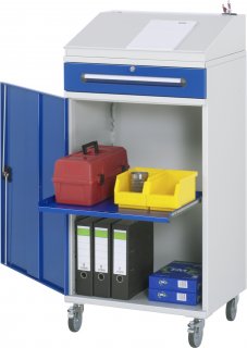 Beistellschrank Stehpult 02 | B650xT520xH1235/1345mm | mobil Bild 1