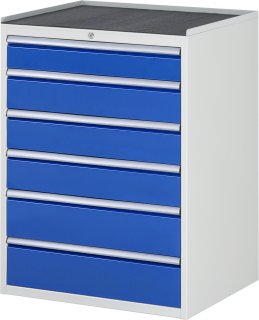 Schubladenschrank XL7.6 | B770xT650xH1035mm | MT-Top-25mm | 6xSchublade-VA Bild 1