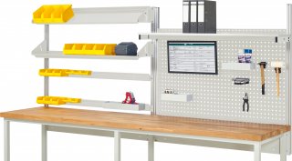 System-Aufbau - Komplettset 05 | für Produktbreite 3000 mm | RAL7035/RAL7035 Bild 1