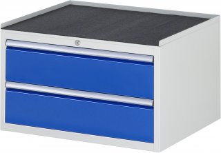 Schubladenschrank XL2.0 | B770xT650xH465mm | MT-Top-25mm | 2xSchublade-VA Bild 1