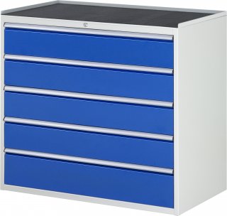 Schubladenschrank XXL7.5 | B1145xT650xH1035mm | MT-Top-25mm | 5xSchublade-VA Bild 1