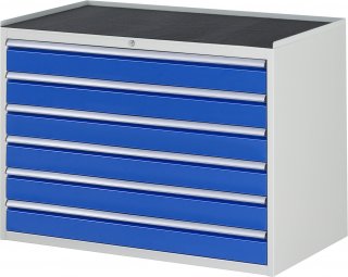 Schubladenschrank XXL5.16 | B1145xT650xH825mm | MT-Top-25mm | 6xSchublade-TA Bild 1