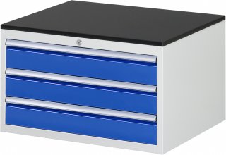 Schubladenschrank XL2.3 | B770xT650xH460mm | M-Top-22mm | 3xSchublade-VA Bild 1