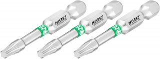 HAZET Bit 2223NSLG-T20/3 ∙ 1/4 Zoll (6,3 mm) Sechskant massiv ∙ Innen TORX® Profil ∙ 3-teilig ∙ SW T20 Bild 3