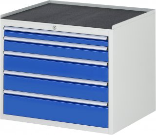 Schubladenschrank XL3.11 | B770xT650xH645mm | MT-Top-25mm | 5xSchublade-TA Bild 1