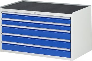 Schubladenschrank XXL3.20 | B1145xT650xH645mm | MT-Top-25mm | 5xSchublade-VA Bild 1