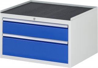 Schubladenschrank XL2.11 | B770xT650xH465mm | MT-Top-25mm | 2xSchublade-VA Bild 1