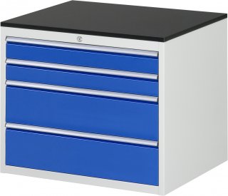 Schubladenschrank XL3.1 | B770xT650xH640mm | M-Top-22mm | 4xSchublade-VA Bild 1