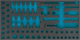 HAZET 2-Komponenten Weichschaumeinlage 163-490L ∙ L x B: 342 mm x 172 mm Bild 1