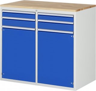 Schubladenschrank LL7.12.12 | B1145xT650xH1035mm | B-Top-25mm,4xSchublade-VA,2xTür Bild 1