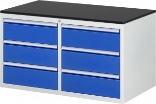 Schubladenschrank LL3.0.0 | B1145xT650xH640mm | M-Top-22mm | 6xSchublade-VA Bild 1