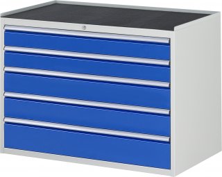 Schubladenschrank XXL5.11 | B1145xT650xH825mm | MT-Top-25mm | 5xSchublade-VA Bild 1