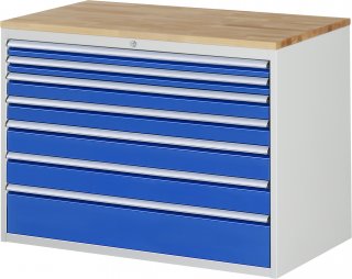 Schubladenschrank XXL5.0 | B1145xT650xH825mm | B-Top-25mm | 7xSchublade-VA Bild 1