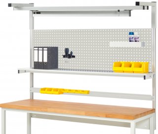 System-Aufbau - Komplettset 04 | für Produktbreite 2000 mm | RAL7035/RAL7035 Bild 1