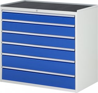 Schubladenschrank XXL7.6 | B1145xT650xH1035mm | MT-Top-25mm | 6xSchublade-VA Bild 1