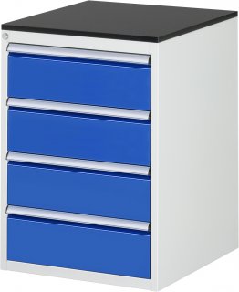 Schubladenschrank L5.1 | B580xT650xH820mm | M-Top-22mm | 4xSchublade-VA Bild 1