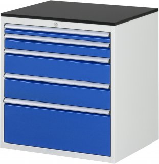 Schubladenschrank XL5.2 | B770xT650xH820mm | M-Top-22mm | 5xSchublade-VA Bild 1