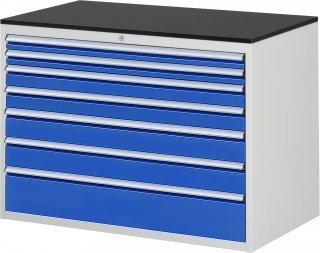 Schubladenschrank XXL5.0 | B1145xT650xH820mm | M-Top-22mm | 7xSchublade-VA Bild 1