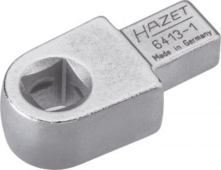 HAZET Einsteck-Vierkant Halter 6413-1 ∙ 9 x 12 mm Einsteck-Vierkant massiv ∙ 3/8 Zoll (10 mm) Vierkant hohl ∙ Länge: 43,5 mm Bild 1