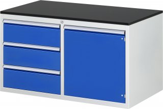 Schubladenschrank LL3.0.8 | B1145xT650xH640mm | M-Top-22mm | 3xSchublade-VA | 1xTür Bild 1