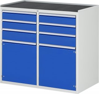 Schubladenschrank LL7.2.2 | B1145xT650xH1035mm | MT-Top-25mm | 6xSchublade-VA,2xTür Bild 1