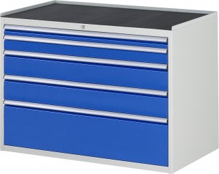 Schubladenschrank XXL5.2 | B1145xT650xH825mm | MT-Top-25mm | 5xSchublade-VA Bild 1