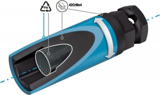 HAZET Schlag- | Maschinenschrauber Steckschlüsseleinsatz 903SLG6-17 ∙ 1/2 Zoll (12,5 mm) Vierkant hohl | 24 mm Außen-Sechskant ∙ A Bild 9