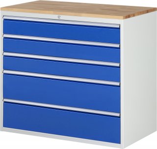 Schubladenschrank XXL7.4 | B1145xT650xH1035mm | B-Top-25mm | 5xSchublade-VA Bild 1