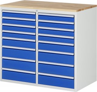 Schubladenschrank LL7.8.8 | B1145xT650xH1035mm | B-Top-25mm | 16xSchublade-VA Bild 1