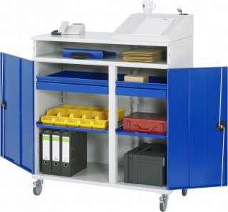 Beistellschrank Stehpult 08T | B1100xT520xH1185/1235/1345mm | mobil Bild 1