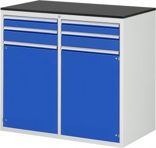 Schubladenschrank LL7.12.12 | B1145xT650xH1030mm | M-Top-22mm,4xSchublade-VA,2xTür Bild 1