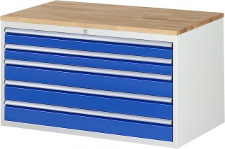 Schubladenschrank XXL3.20 | B1145xT650xH645mm | B-Top-25mm | 5xSchublade-VA Bild 1