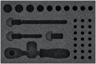 HAZET 2-Komponenten Weichschaumeinlage 163-253L ∙ L x B: 172 mm x 114 mm Bild 1