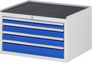 Schubladenschrank XL2.7 | B770xT650xH465mm | MT-Top-25mm | 4xSchublade-VA Bild 1