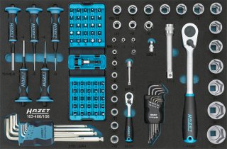 HAZET Werkzeug Satz 163-466/106 ∙ 1/4 Zoll (6,3 mm) Vierkant hohl | 1/2 Zoll (12,5 mm) Vierkant hohl | 1/4 Zoll (6,3 mm) Sechskant Bild 1