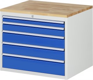 Schubladenschrank XL3.11 | B770xT650xH645mm | B-Top-25mm | 5xSchublade-VA Bild 1