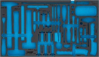 HAZET 2-Komponenten Weichschaumeinlage 163-605LN ∙ L x B: 691 mm x 392 mm Bild 1