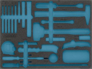 HAZET 2-Komponenten Weichschaumeinlage 163-372L ∙ L x B: 519 mm x 392 mm Bild 1