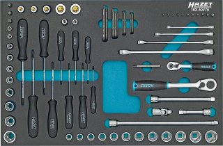 HAZET Werkzeug Satz 163-53/75 ∙ 1/2 Zoll (12,5 mm) Vierkant hohl | 3/8 Zoll (10 mm) Vierkant hohl | 1/4 Zoll (6,3 mm) Vierkant hoh Bild 4