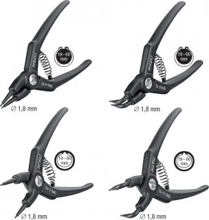 HAZET Sicherungsringzangen Satz 1845/4 ∙ 4-teilig Bild 3