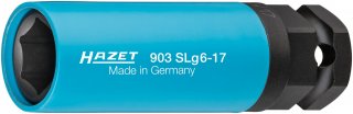 HAZET Schlag- | Maschinenschrauber Steckschlüsseleinsatz 903SLG6-17 ∙ 1/2 Zoll (12,5 mm) Vierkant hohl | 24 mm Außen-Sechskant ∙ A Bild 10