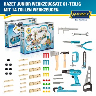 HAZET Kinderspielzeug-Werkzeugsatz JUNIORTOOL1 ∙ 61-teilig Bild 7