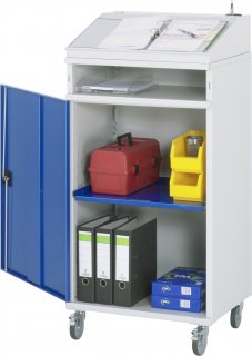 Beistellschrank Stehpult 01 | B650xT520xH1235/1345mm | mobil Bild 1